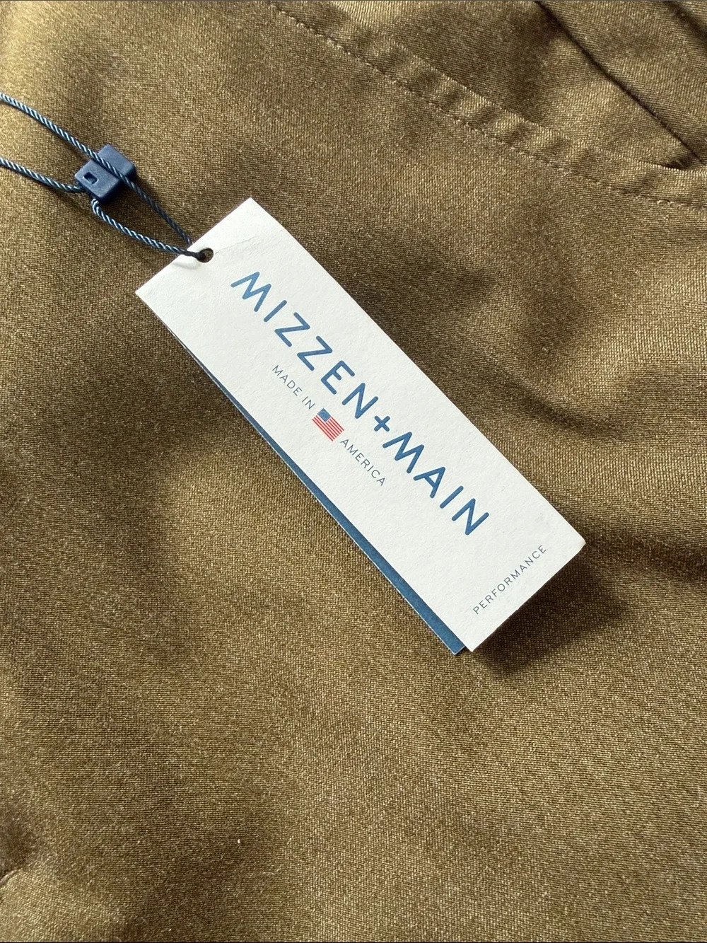 Mizzen+Main Olive Dress Pants - Slim Straight - Picture 2 of 4